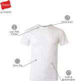 Hanes Men's Ultimate Undershirt ComfortBlend Slim Fit Tees for Men, Moisture-Wicking - Image 3