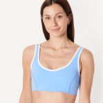 Amazon Essentials Women's Active FormFlex Buttery Soft Light Support V-Neck Sports Bra with Contrast Trim - Image 4