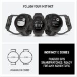Garmin Instinct® E 45mm, Rugged Outdoor GPS Smartwatch, 24/7 Health Monitoring, Wrist-Based Heart Rate, Up to 16 Days of Battery Life, Charcoal - Image 7