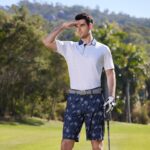 Golf Shirts for Men Dry Fit Short Sleeve Print Performance Moisture Wicking Polo Shirt - Image 3