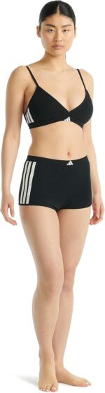 adidas Women's 3 Stripes Active Essentials Cotton Triangle Wrap Bralette - Image 7