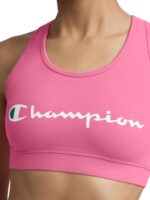 Champion Women's Champion Script Sports Bra, Flexible Fit - Image 3