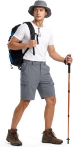 Jessie Kidden Mens Outdoor Casual Expandable Waist Lightweight Water Resistant Quick Dry Fishing Hiking Shorts - Image 4