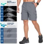 Jessie Kidden Mens Outdoor Casual Expandable Waist Lightweight Water Resistant Quick Dry Fishing Hiking Shorts - Image 7