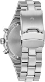 Bulova Men's Classic Diamond 6-Hand Chronograph Quartz Watch, Calendar Date, Luminous Markers, 100M Water Resistant, 44mm - Image 4