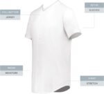 Augusta Sportswear Mens Cutter+ Full Button Baseball Jersey - Image 3