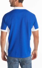 Nautica Men's Short Sleeve Color Block Performance Pique Polo Shirt - Image 3