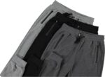 PURE CHAMP Mens Sweatpants 3 Pack Fleece Active Athletic Workout Jogger Sweatpants for Men with Zipper Pocket Size S-3XL - Image 4