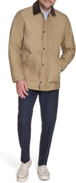 Tommy Hilfiger Men's Barn Jacket With Corduroy Collar - Image 7
