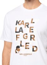 KARL LAGERFELD Men's Crewneck Short Sleeve Graphic Design Relaxed Fit T-Shirt - Image 3