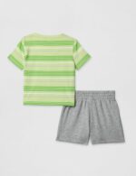 Nike Boys' Striped Sportswear Club T-Shirt and Shorts 2-Piece Outfit Set - Image 3