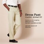 Amazon Essentials Men's Classic-Fit Expandable-Waist Flat-Front Dress Pants - Image 2