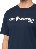 KARL LAGERFELD Men's Crewneck Short Sleeve Karl Logo Regular Fit T-Shirt - Image 3