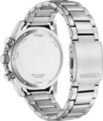 Citizen Men's Sport Casual Brycen Eco-Drive Chronograph Stainless Steel Watch, 12/24 Hour Time, Date, Tachymeter, 100 Meters Water Resistant, Spherical Mineral Crystal, Weekender - Image 3
