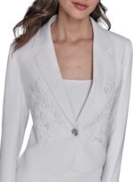 Karl Lagerfeld Women's Cropped Long Sleeve Jacket - Image 3