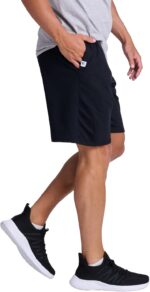 Russell Athletic Men's Relaxed Fit 9" Cotton Shorts with Pockets, Adjustable Elastic Waist, Sizes S-4X - Image 3