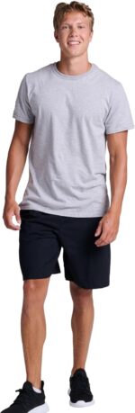 Russell Athletic Men's Relaxed Fit 9" Cotton Shorts with Pockets, Adjustable Elastic Waist, Sizes S-4X - Image 5