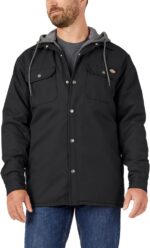 Dickies Men's Fleece Hooded Duck Shirt Jacket With Hydroshield - Image 2