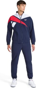Reebok Men's Track Jacket, Standard Fit, Lightweight Nylon Fabric - Image 3