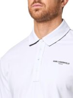 KARL LAGERFELD Men's Short Sleeve Straight Collar Regular Fit Karl Chest Logo Polo - Image 3