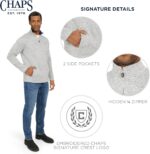 Chaps Men's Regular Fit Long Sleeve Midweight Quarter Zip Fleece Pullover Sweater (S-XXL) - Image 6