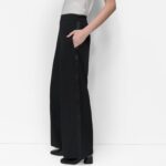 DKNY Women's Pull on Twill Wide Leg Pant - Image 5
