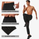HOdo 34"/36" Long Inseam Tall Mens Joggers Cuffed Sweatpants Baggy Workout Pants Zipper Pockets - Image 6
