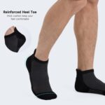 BAMBOO COOL Men's Ankle Socks Moisture Wicking Breathable Odor Control Athletic Cushioned Running Socks Arch Support 8 Pack - Image 4