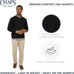 Chaps Men's Classic Fit Long Sleeve Cotton Jersey Midweight Crewneck Sweater (S-XXL) - Image 3