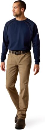 ARIAT Rebar M4 Low Rise DuraStretch Made Tough Stackable Straight Leg Pants - Image 3