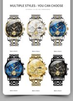 OLEVS Watches Men Waterproof Luxury Big Face Mens Watch Stainless Steel Quartz Analog Dress Watches for Men Luminous Multifunction Man Watch Relojes De Hombre - Image 4