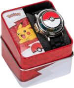 Pokémon Spinner Top Analog Watch for Kids – Features Iconic Poké Ball Spinner, Silver Metal Case, Comfortable Silicone Strap, and Pikachu Dial Art, Perfect for Pokémon Fans and Collectors - Image 5