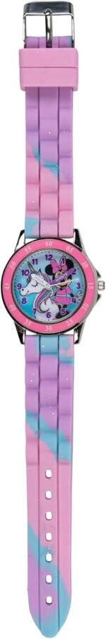 Minnie Mouse Time Teacher Watch for Girls - Analog Time Learning with Easy-to-Read Numbers and Comfortable Silicone Band - Image 4