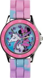 Minnie Mouse Time Teacher Watch for Girls - Analog Time Learning with Easy-to-Read Numbers and Comfortable Silicone Band - Image 7