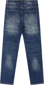 MZNBURAM Men's Stretch Regular Fit Straight-Leg Jeans - Cowboy Cotton Fashion Comfort Flex Waist Denim Pants - Image 6