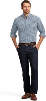 Izod Men's American Chino Flat Front Straight Fit Pant - Image 4