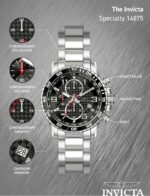 Invicta Specialty Stainless Steel Men's Quartz Watch - 45mm - Image 3