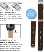 BARTON Elite Silicone Watch Bands - Quick Release - Choose Strap Color & Buckle Color (Stainless Steel, Black PVD or Gunmetal Grey) - 18mm, 20mm, 22mm & 24mm Watch Straps - Image 5