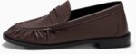 Coutgo Penny Loafers for Women Comfortable Slip on Shoes Collapsible Heel Closed Toe Dressy Casual Work Flats - Image 4