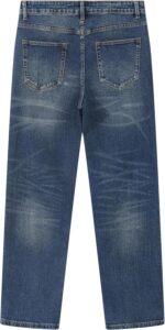 MZNBURAM Men's Stretch Relaxed Fit Straight-Leg Cotton Fashion Comfort Flex Waist Denim Pants Jeans - Image 6