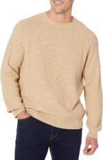 Amazon Essentials Men's Oversized Crewneck Sweater, Textured, Loose Fit - Image 2