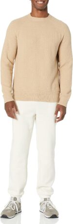Amazon Essentials Men's Oversized Crewneck Sweater, Textured, Loose Fit - Image 5