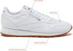 Reebok Classic Leather Sneakers for Men, Casual Tennis Mens Shoes - Image 2