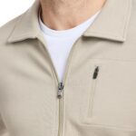 SAKS Fifth Avenue Men's Pique Premium Knit Full Zip Sweater - Image 5