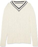 Amazon Essentials Mens Cable Knit V-Neck Sweater - Image 6
