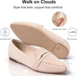 MUSSHOE Loafers for Women Pointed Toe: Dressy Gold Bit Flats, Suede BusinessCasual Slip On Shoes for Office Work,Interview & Teacher - Image 7