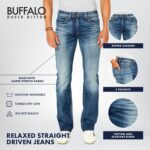 Buffalo David Bitton Mens Relaxed Straight Leg Driven Jean with Stretch Fabric - Image 4