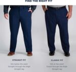 Haggar Men's Big & Tall Premium No Iron Classic Fit Flat-Front Khaki - Image 5