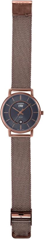 Casio Men's Analog Watch with Rose Gold Mesh Band MTP-B120MR-8AV, Day-Date Display, Water Resistant 50M - Image 4
