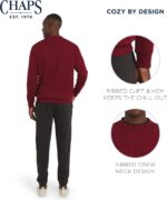 Chaps Men's Everyday Classic Casual Long Sleeve Super Soft Fleece Midweight Crewneck Sweater (S-2XL) - Image 4